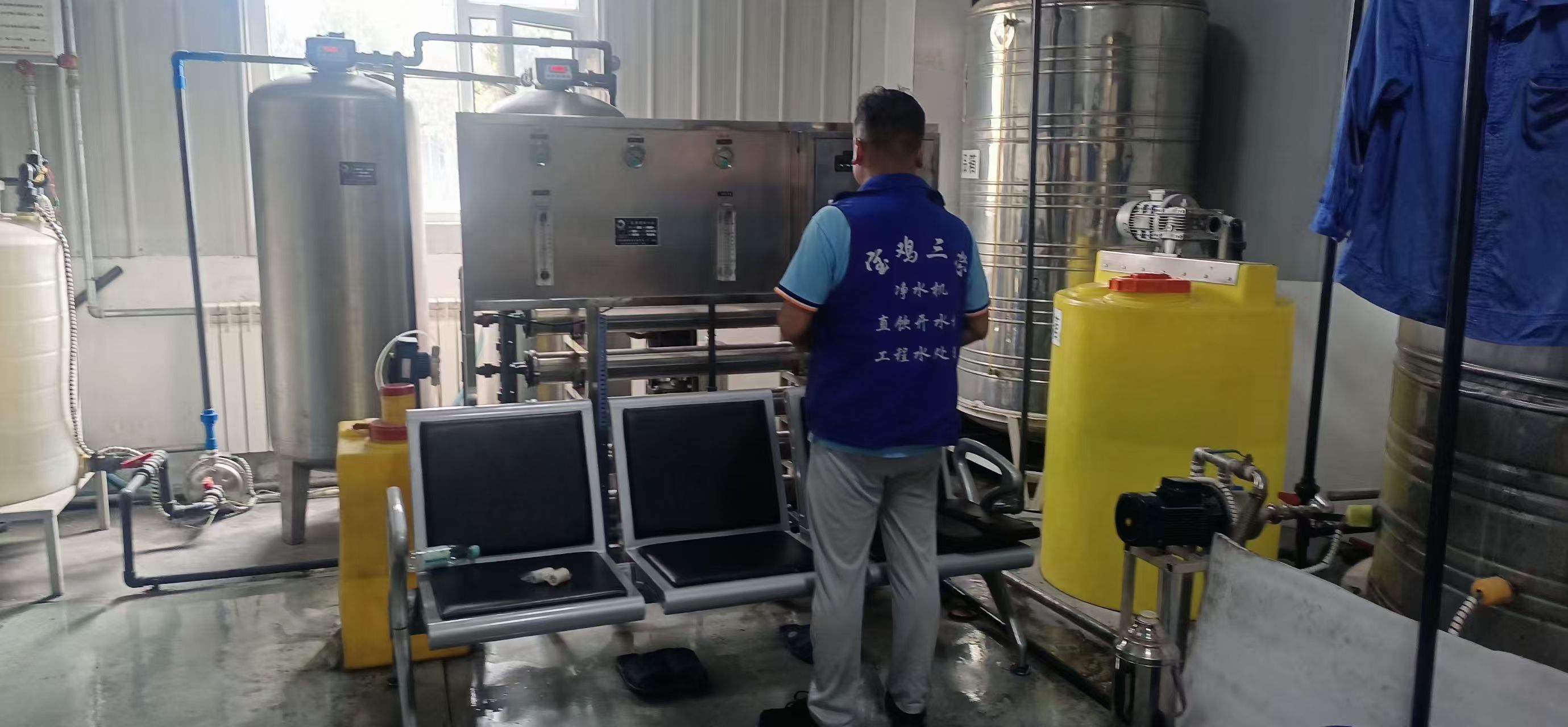 中国铁路西安局宝鸡机车检修厂工程净水设备施工完成