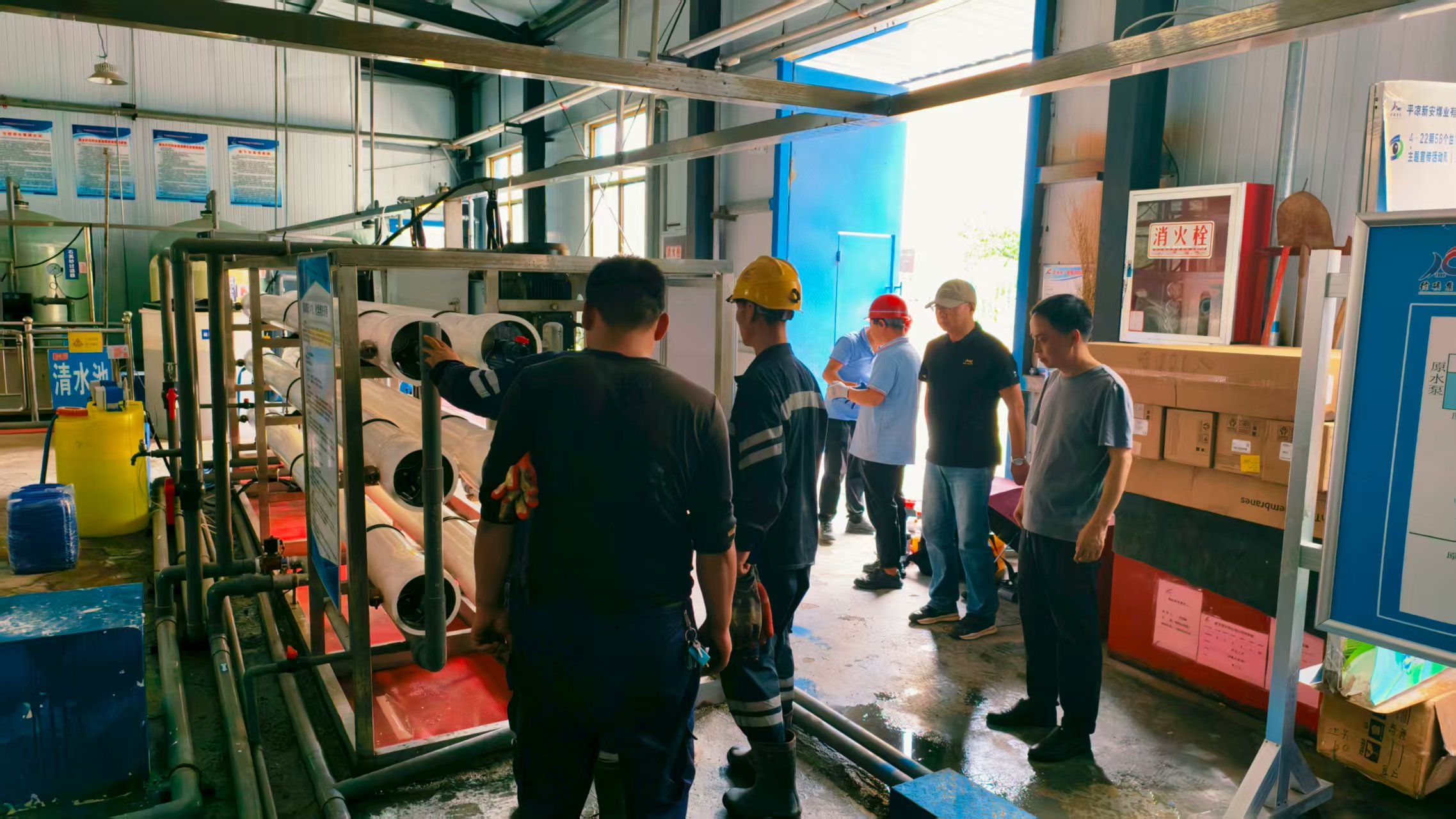 新安煤业超大型工程水处理设备施工完成